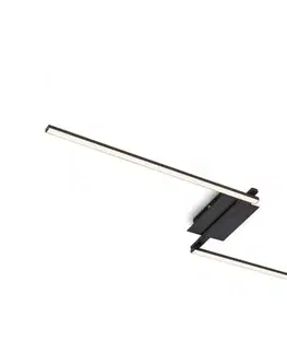 Svietidlá Brilo 3500-015 - LED Prisadený luster STAFF 2xLED/6W/230V čierna 3500-015