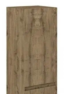 Kúpeľňový nábytok SAPHO - MORIAN vysoká skrinka 35x140x30cm, dub MR186
