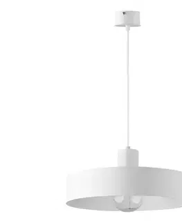 Svietidlá  Luster na lanku RIF 1xE27/60W/230V pr. 35 cm biela 30901