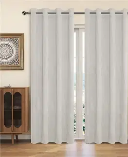 Metrážne závesy Závesový  materiál YC11932/200G/001 biela 150 cm Tovar na mieru