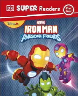 Príprava do školy, pracovné zošity DK Super Reader Pre-Level Marvel Iron Man and His Awesome Friends Armour Up! - DK