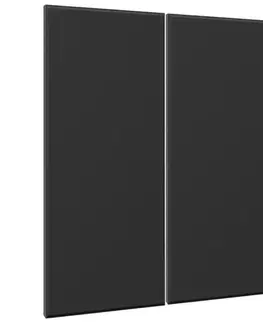 Kuchynské skrinky Čelo skrinky Luxeo F16-G80(72) tenký rám black