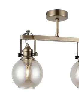 Svietidlá  Prisadený luster POLINO 2xE27/40W/230V bronzový 341LCA1123