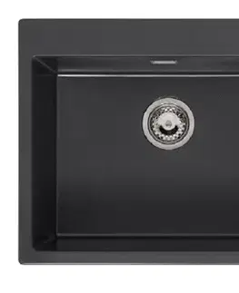 Kuchynské drezy Reginox Granitový drez Reginox Breda 10, R33586, Black Silvery R33586