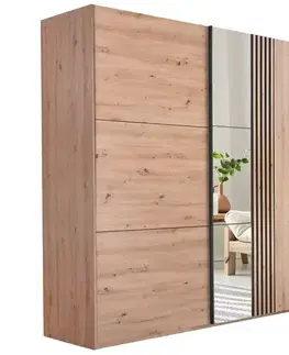 Šatníkové skrine Skriňa Sintra 203 Artisan / Zrkadlo