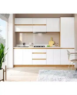 Kuchynské linky Kuchynská linka Magnolia MDF 260 cm