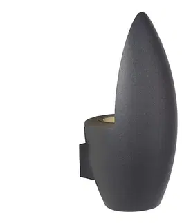 Záhradné lampy Lucide 27854/01/30 - Vonkajšie nástenné svietidlo ELDO 1xGU10/35W/230V čierne 27854/01/30