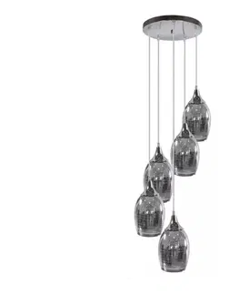 Svietidlá  Luster na lanku MARINA 5xE27/60W/230V chróm 35-60198