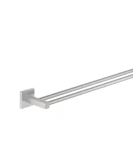 Svietidlá GROHE 41104DC0 - Dvojitý držiak na uteráky QUICKFIX START CUBE 654 mm nerezová oceľ 41104DC0