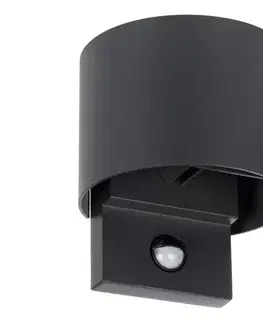 LED osvetlenie  28995 - LED vonkajšie nástenné svietidlo so senzorom REKA LED/7W/230V IP54 antracit 28995