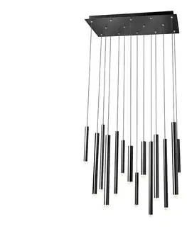 Svietidlá Redo 01-2056 - LED Luster na lanku MADISON 14xLED/4W/230V čierna 01-2056
