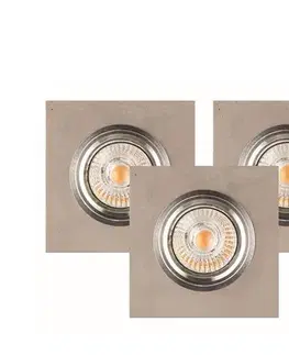 Svietidlá  2515336 - SADA 3x LED Podhľadové svietidlo VITAR 1xGU10/5W/230V betón 2515336