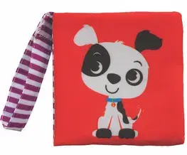 Leporelá, krabičky, puzzle knihy Látková kniha Pejsek