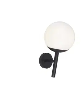 Svietidlá  Vonkajšia nástenná lampa 1xE27/60W/230V IP44 čierna 11824