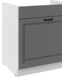 Kuchynské skrinky stojace Kuchynská skrinka Stilo dustgrey/biely 80ZL 1S BB
