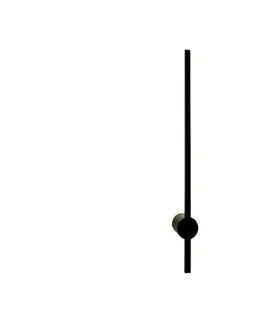 Svietidlá Zuma Line W90477-60BK - LED Nástenné svietidlo TROY LED/8W/230V 60 cm čierna W90477-60BK