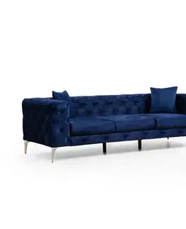 Pohovky a gauče Trojmiestna pohovka Como - Navy Blue