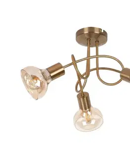 Svietidlá Rabalux 5548 - Prisadený luster HOLLY 3xE14/40W/230V zlatá  5548