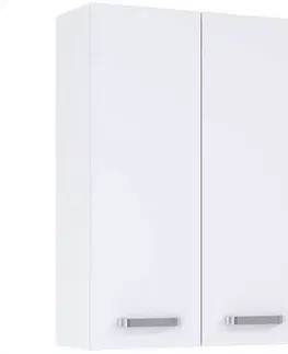 Závesné kúpeľňové skrinky Závesná kúpeľňová skrinka Uno 50 2D white