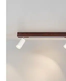 Svietidlá BRILAGI - LED bodové svietidlo SELE 2xGU10/30W/230V + LED/15W biela/dubový dekor WO-LEDSELE60-09-OEM