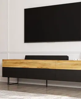 TV stolíky TV stolík Sign - Black, Oak