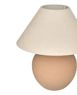 Lampy Atmosphera - Stolová lampa SEIYA 1xE27/60W/230V hnedá/béžová 213702
