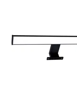 Svietidlá  LED Kúpeľňové osvetlenie zrkadla ELBA LED/8W/230V 4000K 40 cm IP44 čierna 328519