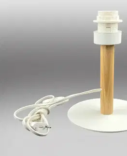 Lampy do obývačky Noha stolovej lampy 5268 LB1 drevo/biela