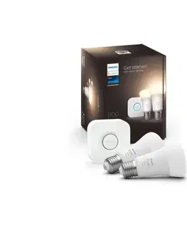 LED osvetlenie Philips | Základná sada Philips Hue WHITE 2xE27/9,5W 2700K + zariadenie k prepojeniu | 