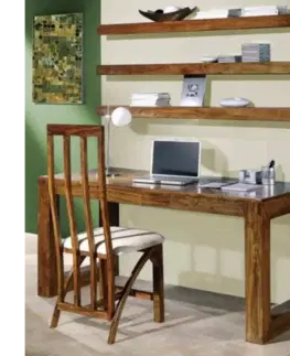 Písacie a pracovné stoly Písací stôl Tara 110x76x60 indický masív palisander
