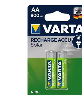 Predlžovacie káble Varta 56736 - 2 ks Nabíjacia batéria SOLAR ACCU AA NiMH/800mAh/1,2V 56736101402