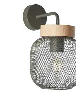 Svietidlá Brilliant - Nástenná lampa GIADA 1xE27/40W/230V zelená 99107/74