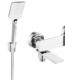 Kúpeľňové batérie MEXEN/S - Zero SET vaňová batéria s príslušenstvom R62, chróm 7113R62-00