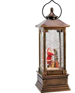 Vianočné dekorácie Markslöjd 706445 - LED Vianočná dekorácia NOEL LED/0,5W/3xAA lucerna bronz 706445