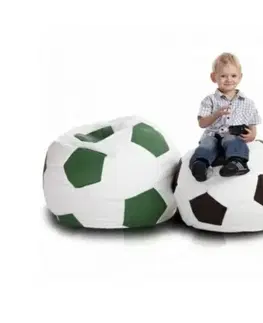 Sedacie vaky a kocky Sedací vak malá bielo čierna futbalová lopta TiaHome