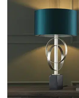 Lampy Endon 95225 - Stolná lampa 1xE27/10W/230V modrá/šedá/čierna 95225