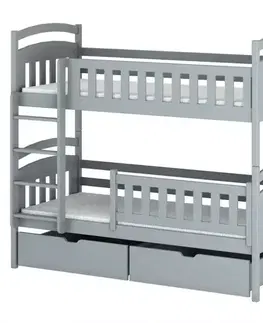Poschodové postele Posteľ Ignas 90x200 grey