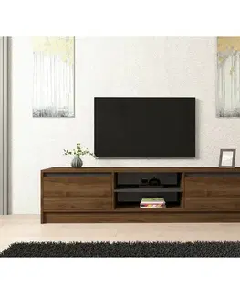 Konferenčné stolíky Televízny stolík Olca Walnut and Anthracite