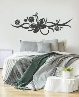 Šablóny na maľovanie Šablóny na stenu - Ornament s motýľom