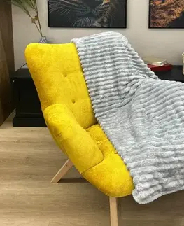 Ozdobné prikrývky Deka Laura 130x170 cm 8 svetlosivá