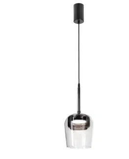 Stropná svetla Lampa wisząca Glaxi szklana szara transparentna do salonu GX53