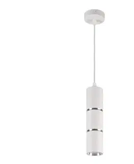 Svietidlá  Luster na lanku BAMBOO 1xGU10/10W/230V biela 324399
