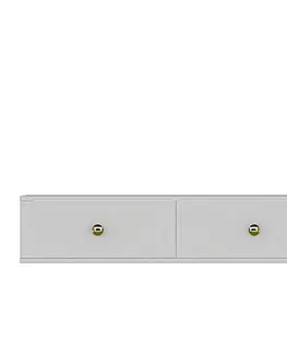 TV stolíky TV stolík Zuzu 120 - White, Gold