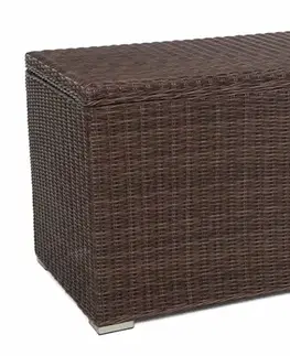 Záhradné úložné boxy Záhradný úložný box polyratan 1037 l