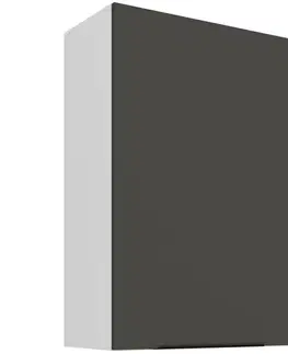 Kuchynské skrinky visiace Kuchynská skrinka Aria-GR/WH anti fingerprint 60G-90 1F