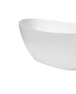 Vane Voľne stojaca vaňa SAT Mette 158x77 cm liaty mramor ľavá aj pravá SATMET1580 SATMET1580