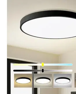 Svietidlá BRILAGI- LED stropné svietidlo POOL LED/128 W/230 V 3000/4000/6000 K pr. 100 cm čierne BRI356