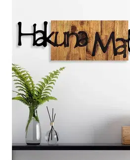 Obrazy  Nástenná dekorácia 30x108 cm drevo/kov 899SKL2202