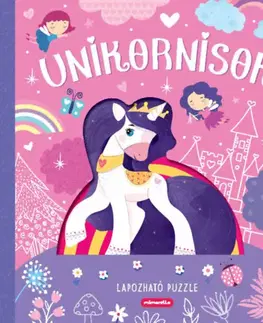 Leporelá, krabičky, puzzle knihy Unikornisok - Lapozható puzzle