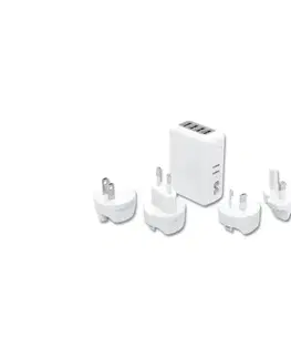 Predlžovacie káble  XJ4U-USB - Cestovný adaptér 4xUSB XJ4U-USB